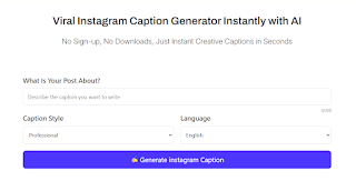 Instagram Caption Generator — Create Fun, Engaging, and Catchy Captions Effortlessly
