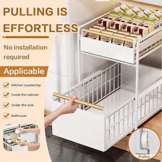 2-Tier Pull-Out Under Sink Organizer: The Easy Way to Maximize Hidden Storage