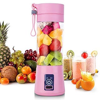 Mind Reader Portable Rechargeable Handheld Blender - Pink