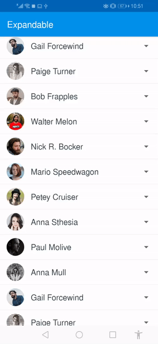 Rotating arrow animation implemented
