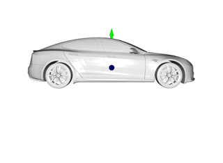 A 3D model visualized using Open3D.