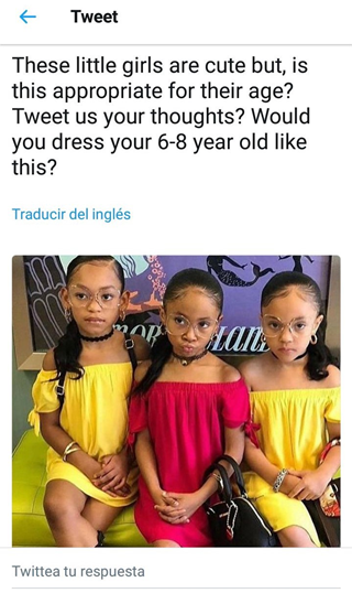 Es esta ropa apropiada para unas niñas de 6 años?