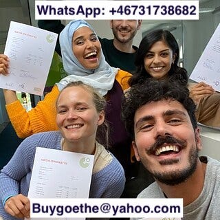 WhatsApp: +358466193601) Buy Goethe, Telc, DSH, TestDAF, OSD Certificate In Berlin, Munich…