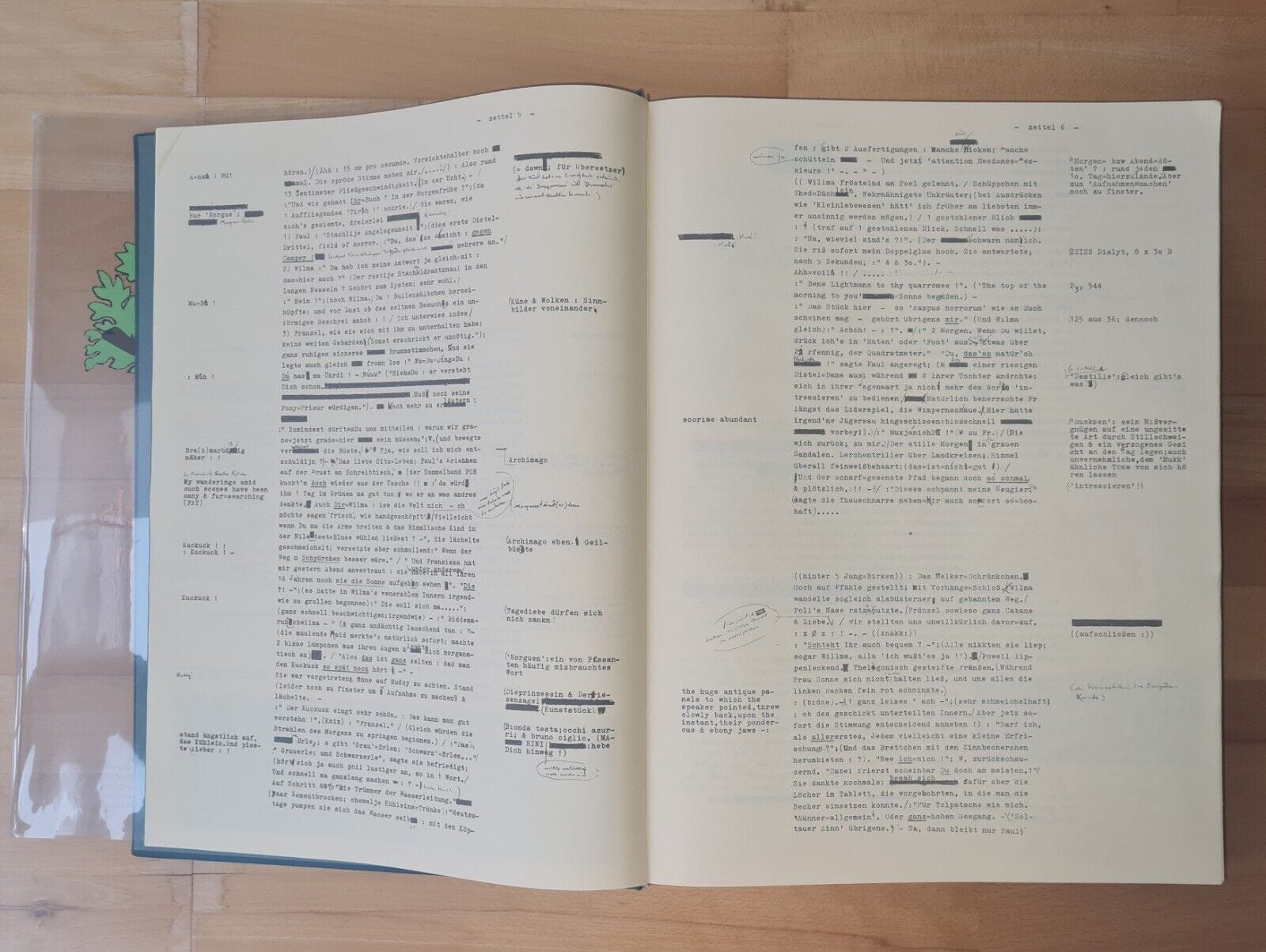 On Arno Schmidt's Zettel(')s Traum / Bottom's Dream: A