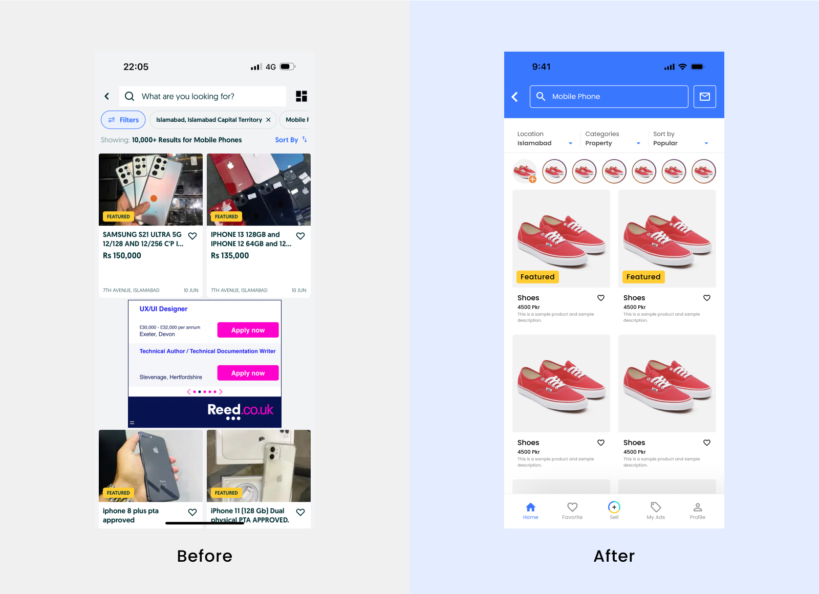 OLX App Redesign - UpLabs