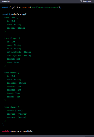 Building a Cricket Score App with GraphQL, Apollo, TypeORM, and MySQL ...