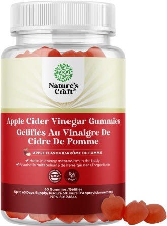 Webber Naturals vinaigre de cidre de pommes 500 mg 240 capsules 