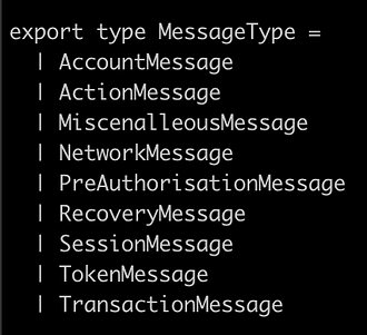 Argent-X wallet code - event types