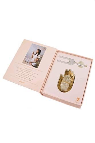 Sound Healing Crystal Gift Kit — Biosonics Tuning Fork & Hand Crystal Dish Set — attune — Ariana…
