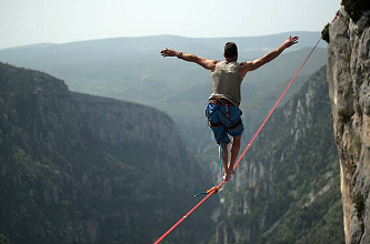 The verbal tightrope act: