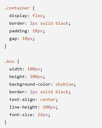 Flex Box Properties