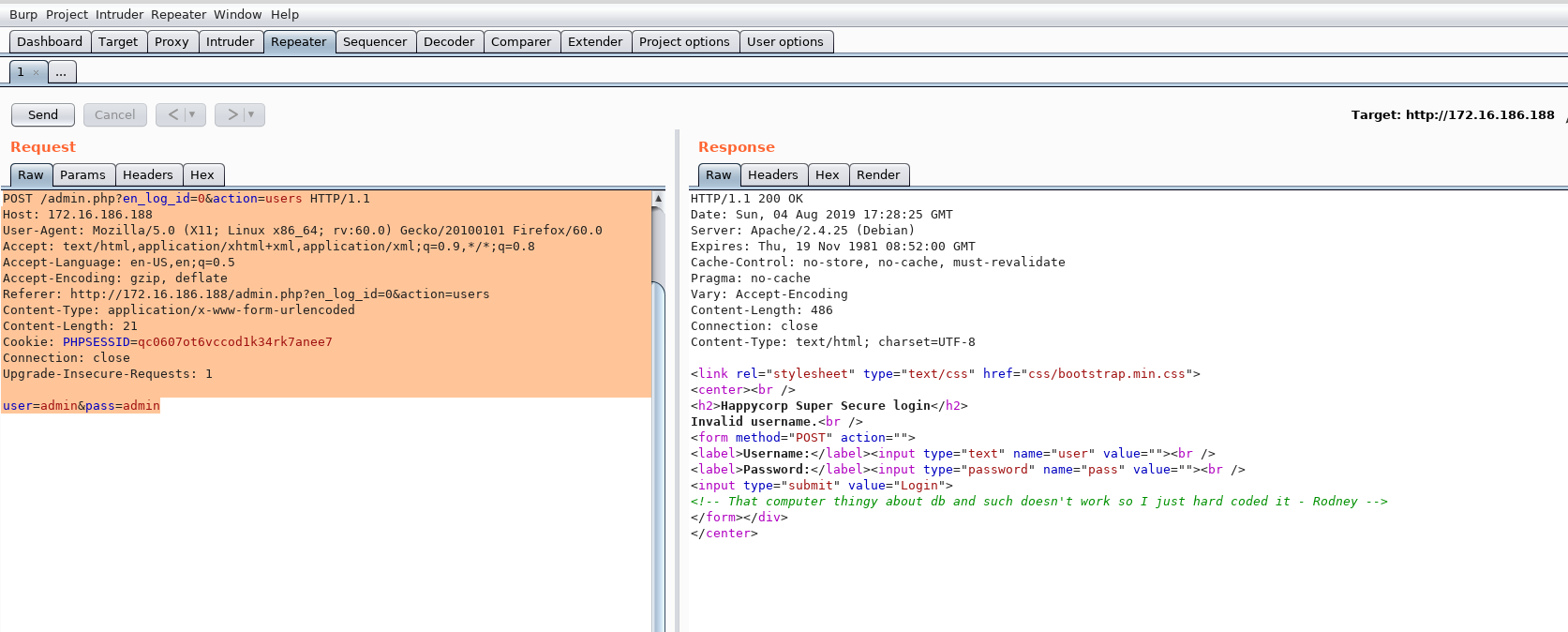 Hacking : HappyCorp1. Another VulnHub Capture The Flag… | by