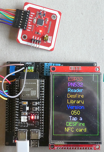 How to work with a Mifare DESFire EVx NFC tag on an ESP32 with PN532 reader (Starter tutorial part…