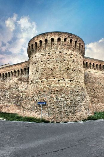 Mura di Jesi: Torroncino del Montirozzo e Torrione Rotondo