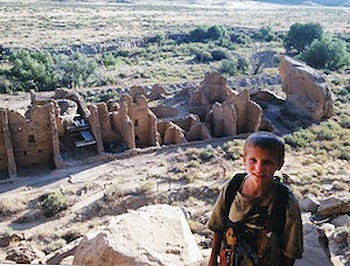 Overlooking Pueblo Bonita Ruins in Chaco Canyon