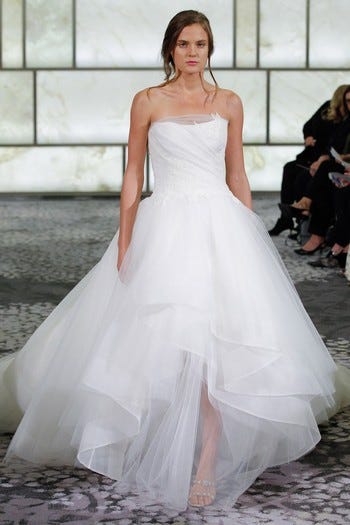 Rivini Fall 2015 Dress 10 — Full Length White Ball Gown Fall 2015 Rivini Strapless