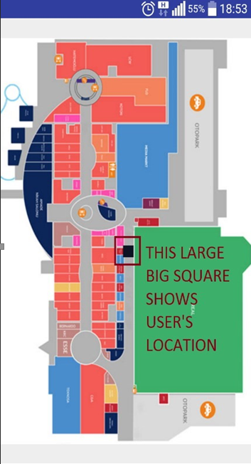 Screenshot taken by the author ten years ago: shopping mall floor plan.