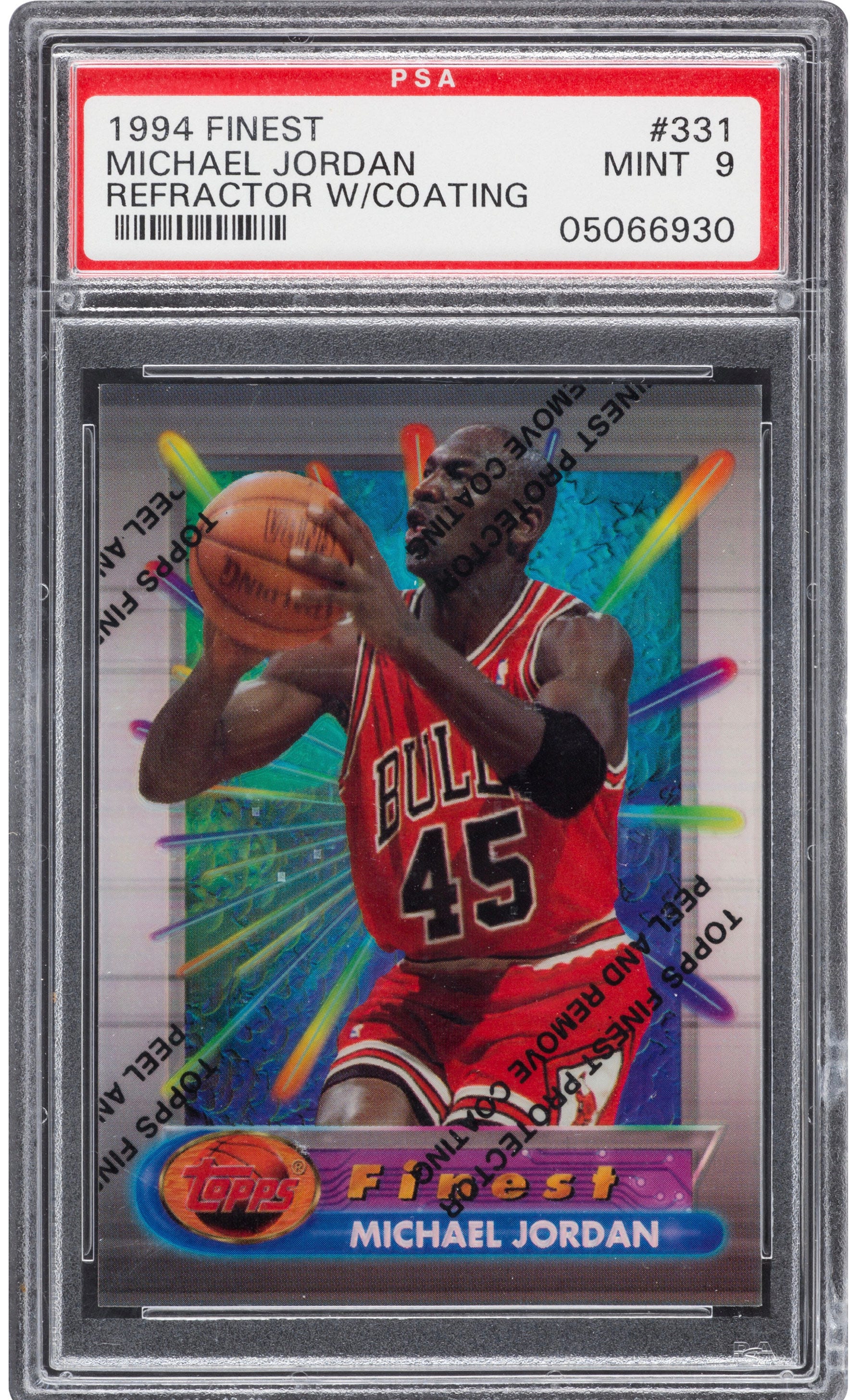  Michael Jordan Card 1994-95 Finest Refractors #331 PSA