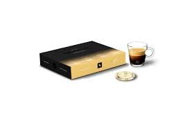 Vanilio Nespresso coffee capsule — a creamy beige aluminum pod designed for Nespresso machines, offering a smooth espresso with rich vanilla notes and a balanced, velvety texture.