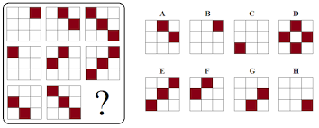 multiple choice intelligence tests measuring abstract reasoning and general cognitive abilities.