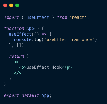 React Hooks useEffect example