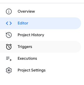 Triggers Menu