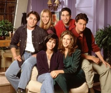 The cast of Friends looking cute | By An article in The Baltimore Sun, Fair use, https://en.wikipedia.org/w/index.php?curid=20960240
