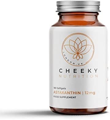 Cheeky Nutrition Astaxanthin 12mg 180 Softgels — Antioxidant Stronger Than VIT C — Supports Immune…