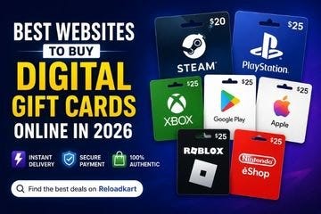 Best Websites to Buy Digital Gift Cards | Reloadkart