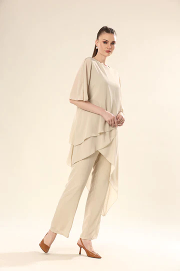 Belted V-Neck Co Ord Set - Effortless Summer Polish