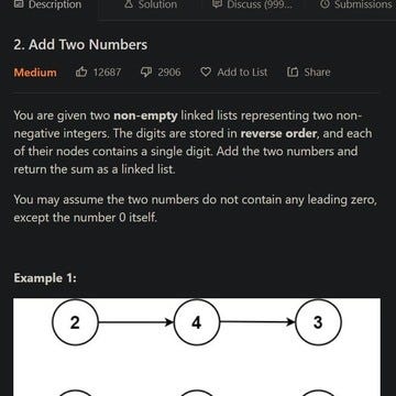 [LeetCode C#] 2. Add Two Numbers — Linked List - 歷經風霜的小貝京 - Medium