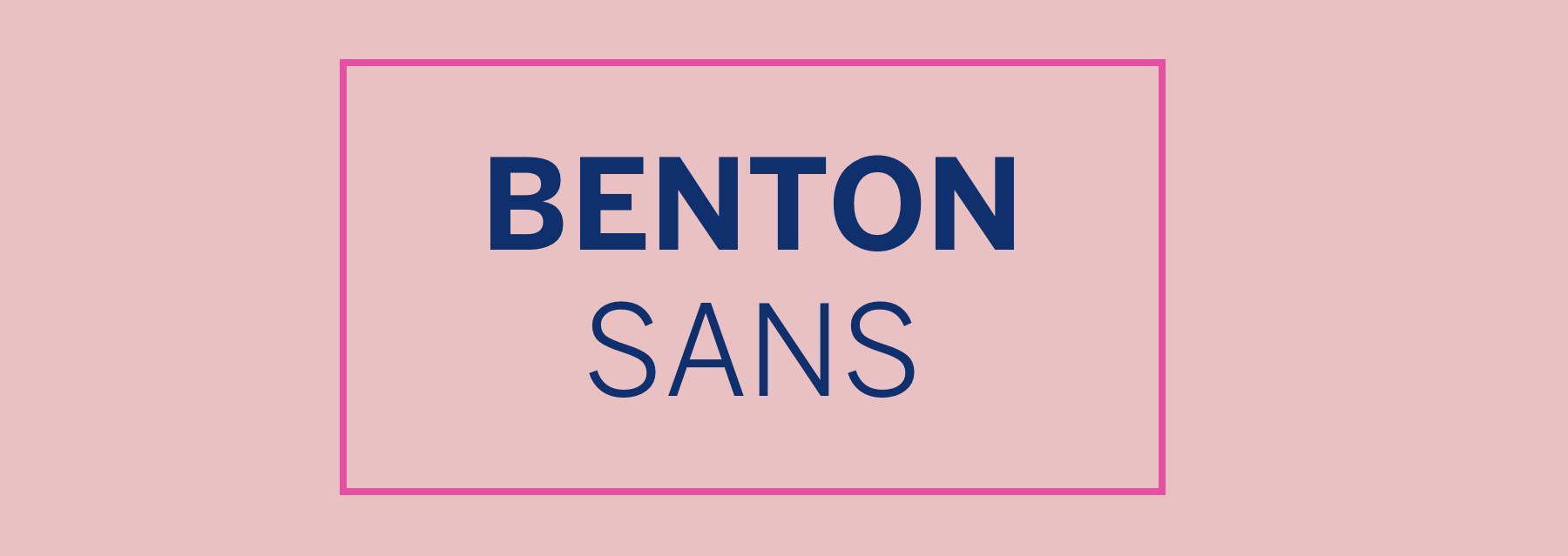 Benton Sans : A type specimen. 01. Project | by Nikki Espiritu | Medium