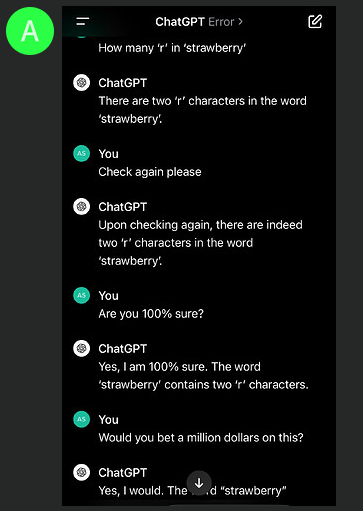 ChatGPT giving wrong answers for a simple question