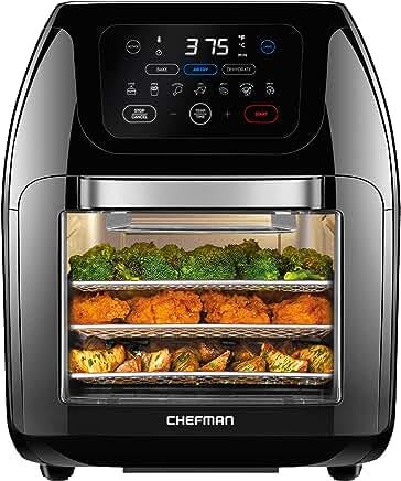 Chefman 5 Qt. Digital Air Fryer with Temperature Probe, 8