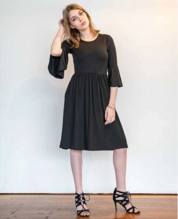 boohoo ruched skirt