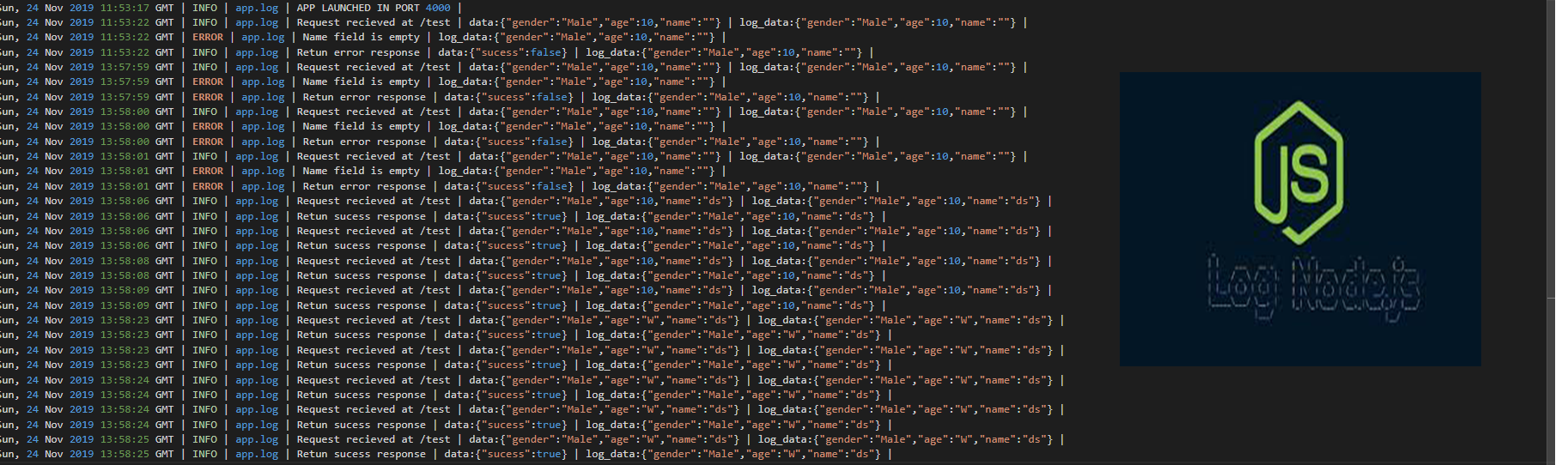 Creating a Custom Logger for a Node.js Application using Winston | by Amjad  Nazar | Level Up Coding