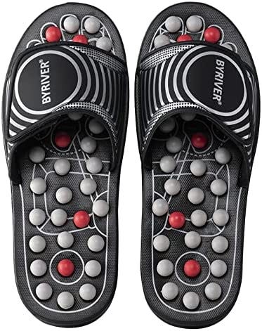 BYRIVER Acupressure Foot Massager, Reflexology Massage Slippers Shoes Sandals Slides, Stress Relief…