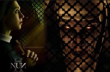 CJG THE HATCHET MAN Horror Scene Dissection — Father Noiret Burns Alive in “THE NUN II” 2023.