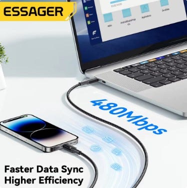 👉 Essager USB-C to Lightning Cable Review ✅ Fast Charging for Your Apple Devices ⚡