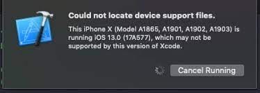 How to solve Xcode disk Image issue? Could not locate device support files