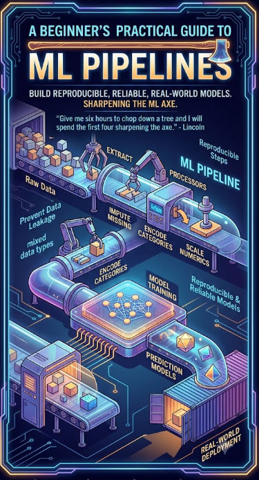 A Beginner’s Practical Guide to ML Pipelines: How to Build Models That Are Reproducible, Reliable…