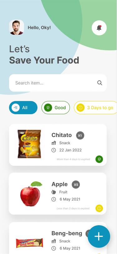 UI/UX Study Case Expiring Food Reminder App | by Oky Candra Maolana ...