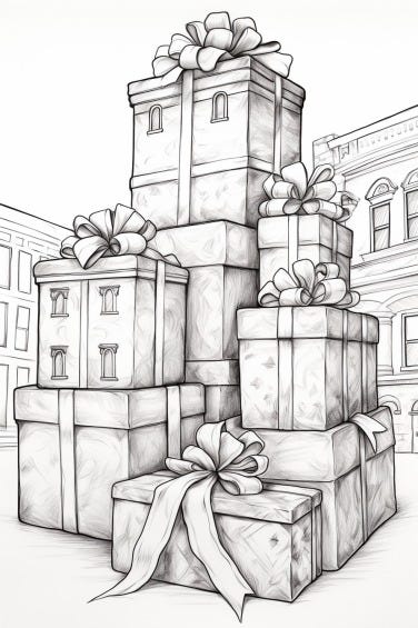 Presents coloring Pages | Free Printable Coloring Pages - Storiespub ...