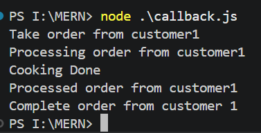 Output of callback.js