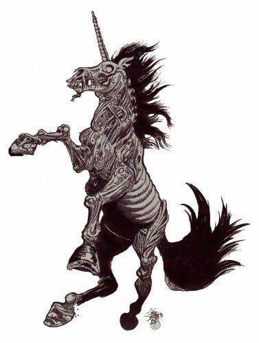 Zombie Unicorn Hot