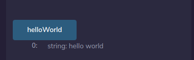 hello world string