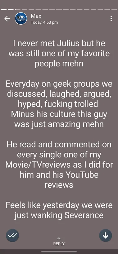 Tributes from friends