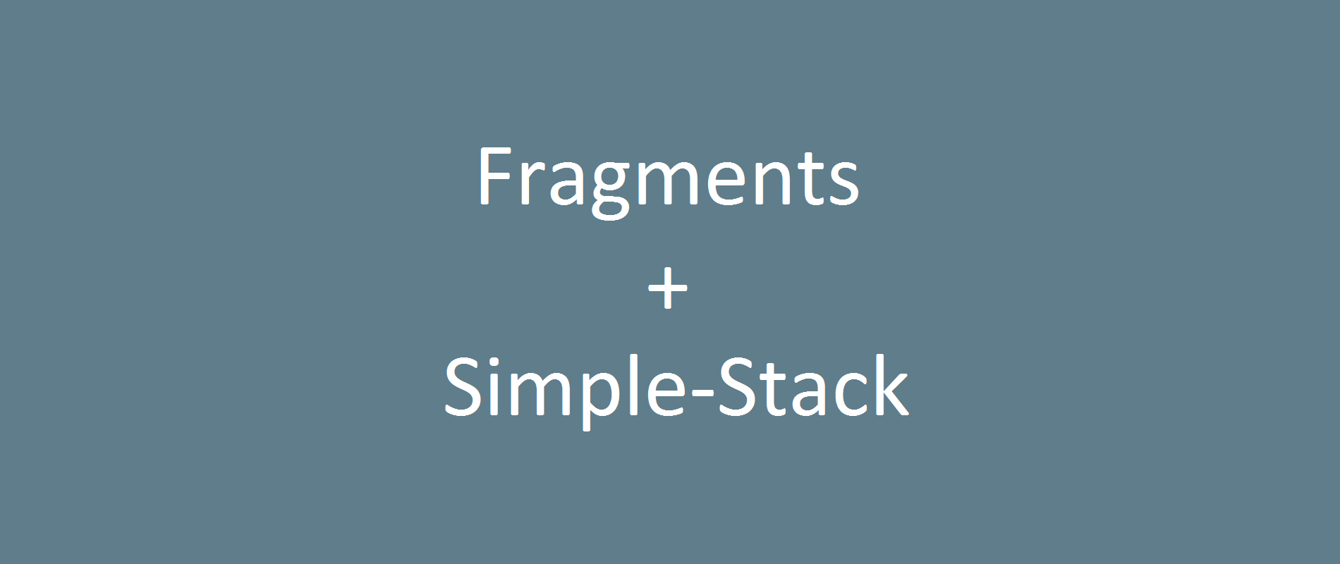 Simplified Fragment Navigation, using a custom backstack and