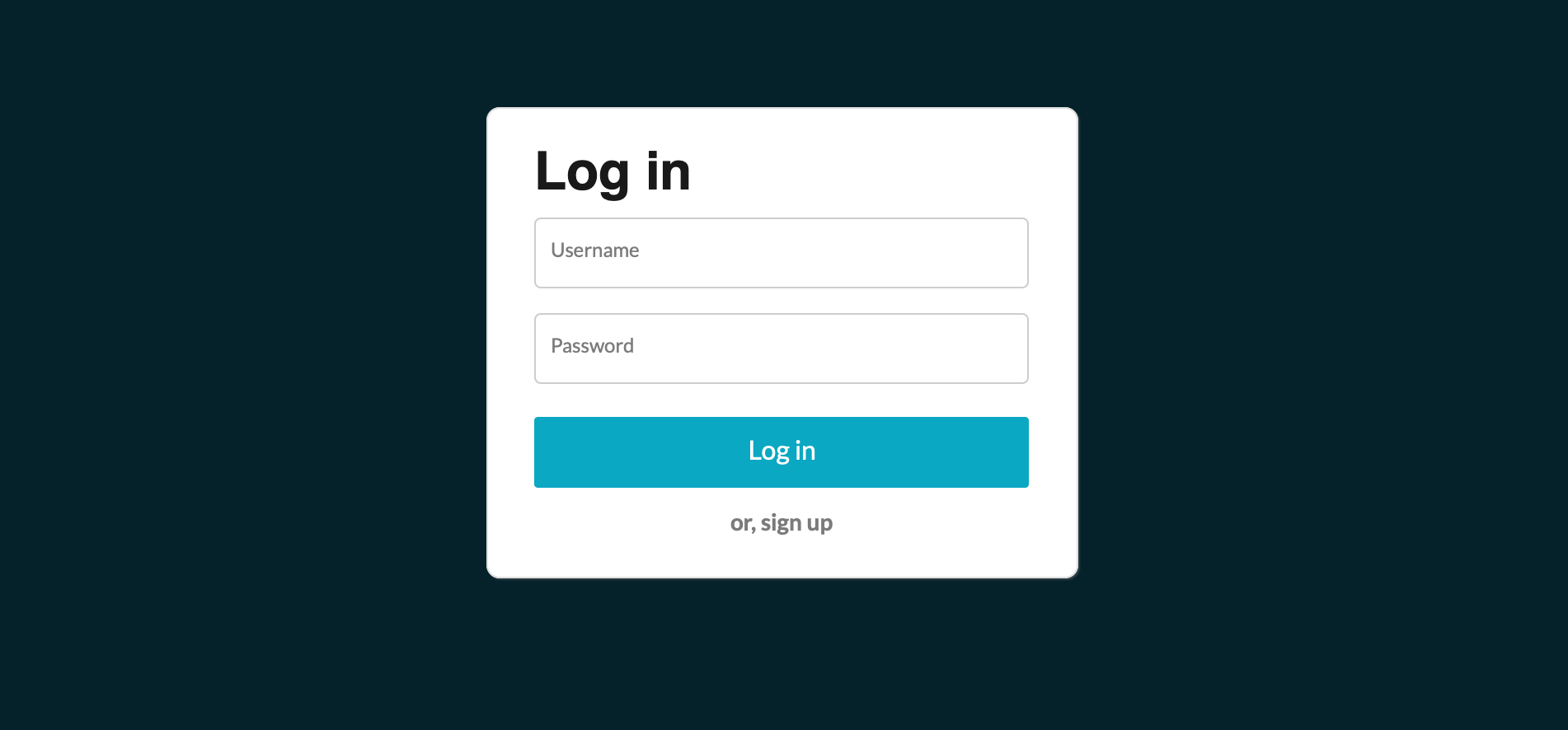 Log in