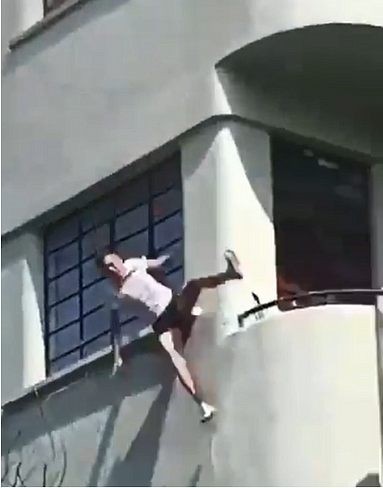 watch viral video: Liam Payne Jumping Video Dead Body Misidentified on